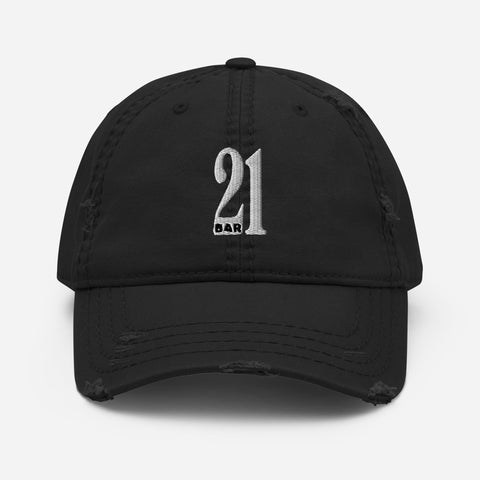 Bar 21 - Distressed Dad Hat