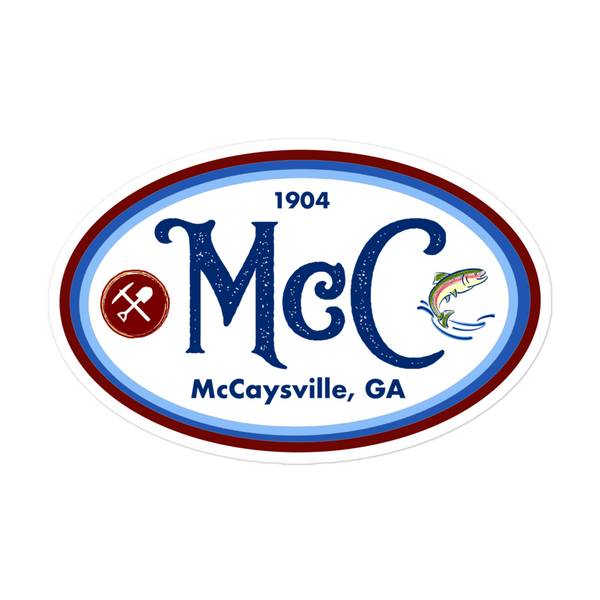 Bubble-free stickers - McCaysville City Sticker