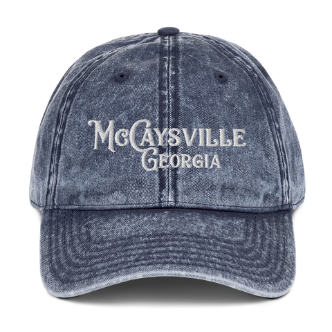 McCaysville - Vintage Cotton Twill Cap (White Thread)
