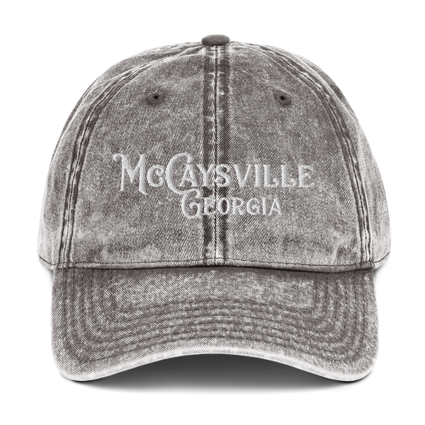 McCaysville - Vintage Cotton Twill Cap (White Thread)